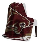 texas state bobcats paint streaks maroon white blanket best selling