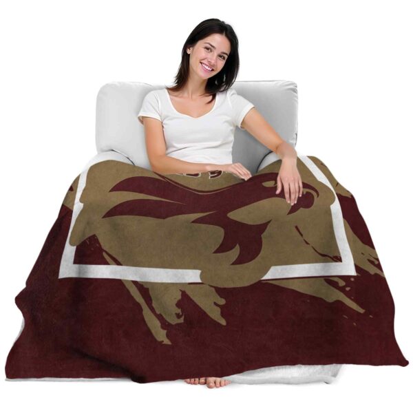 texas state bobcats splatter effect maroon blanket latest model