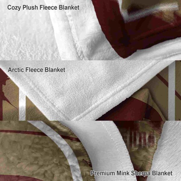 texas state bobcats splatter effect maroon blanket premium grade