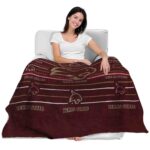 texas state bobcats striped pattern maroon blanket best selling