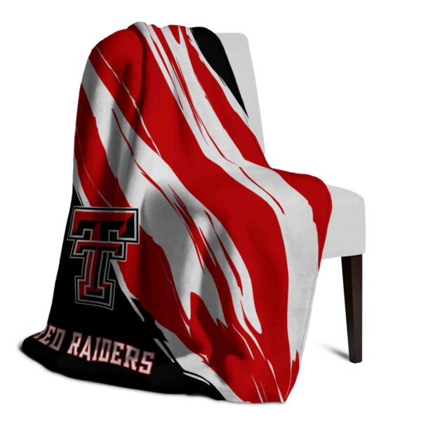 texas tech red raiders brushstrokes red white blanket top rated