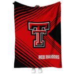 texas tech red raiders diagonal stripes red blanket best selling