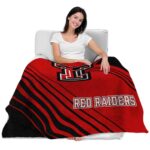 texas tech red raiders diagonal stripes red blanket best selling