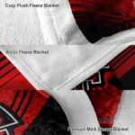 texas tech red raiders diagonal stripes red blanket best selling