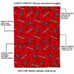 texas tech red raiders diehard fans red blanket new arrival