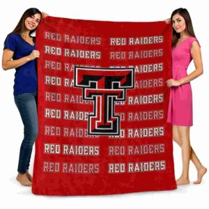 texas tech red raiders fan pride red blanket fashion forward