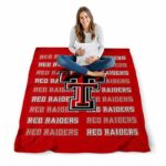 texas tech red raiders fan pride red blanket high quality