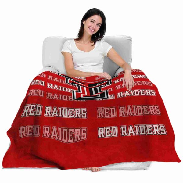 texas tech red raiders fan pride red blanket latest model