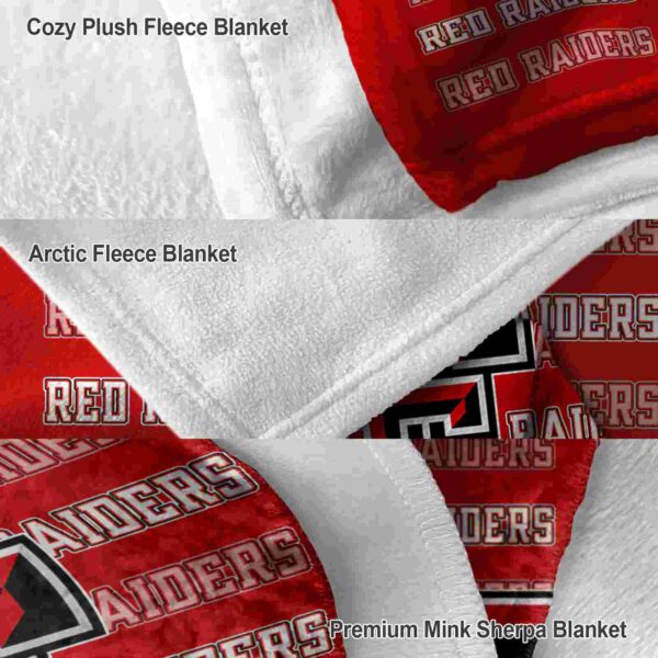 texas tech red raiders fan pride red blanket premium grade