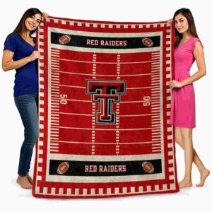 texas tech red raiders football field red blanket fashion forward
