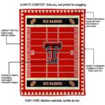 texas tech red raiders football field red blanket new arrival
