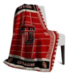 texas tech red raiders football field red blanket top rated