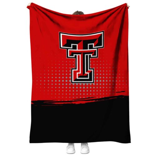 texas tech red raiders gradient dots red blanket best selling