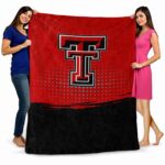 texas tech red raiders gradient dots red blanket best selling