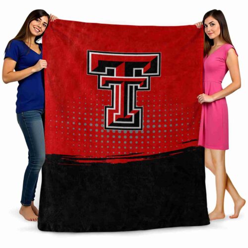texas tech red raiders gradient dots red blanket fashion forward