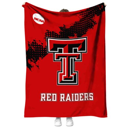 texas tech red raiders grunge texture red blanket best selling