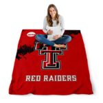 texas tech red raiders grunge texture red blanket best selling