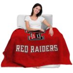 texas tech red raiders grunge texture red blanket best selling
