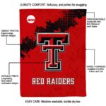 texas tech red raiders grunge texture red blanket best selling