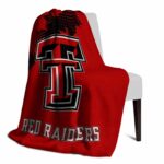 texas tech red raiders grunge texture red blanket best selling