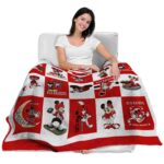 texas tech red raiders mickey minnie red white blanket best selling