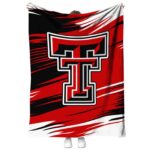 texas tech red raiders paint streaks red white blanket best selling