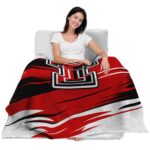 texas tech red raiders paint streaks red white blanket latest model