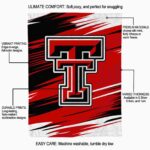 texas tech red raiders paint streaks red white blanket new arrival