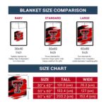texas tech red raiders paint streaks red white blanket trendy