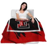 texas tech red raiders splatter effect red blanket best selling