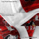 texas tech red raiders three musketeers red blanket premium grade