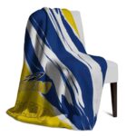 toledo rockets brushstrokes blue white blanket top rated