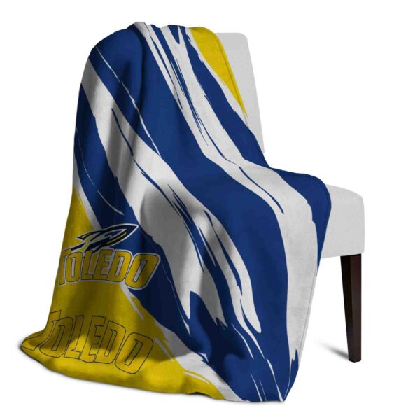 toledo rockets brushstrokes blue white blanket top rated