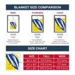 toledo rockets brushstrokes blue white blanket trendy