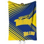 Toledo Rockets Diagonal Stripes Blue Blanket 1 toledo rockets diagonal stripes blue blanket best selling