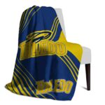 toledo rockets diagonal stripes blue blanket best selling
