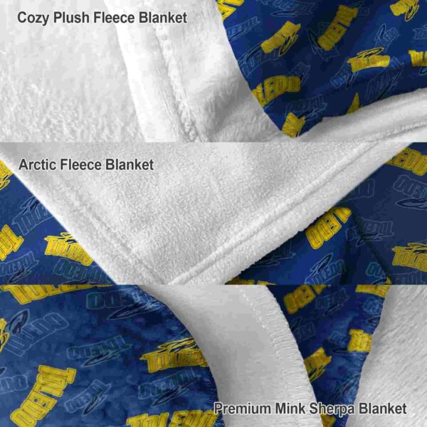 toledo rockets diehard fans blue blanket premium grade