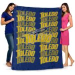 toledo rockets fan pride blue blanket fashion forward