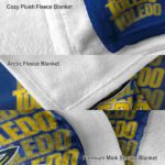 toledo rockets fan pride blue blanket premium grade
