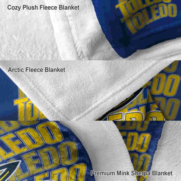toledo rockets fan pride blue blanket premium grade