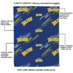 toledo rockets fan spirit blue blanket new arrival
