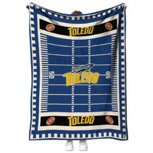 toledo rockets football field blue blanket best selling