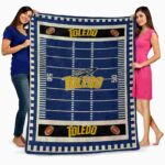 toledo rockets football field blue blanket best selling
