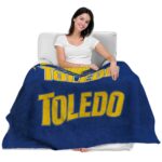 toledo rockets grunge texture blue blanket latest model