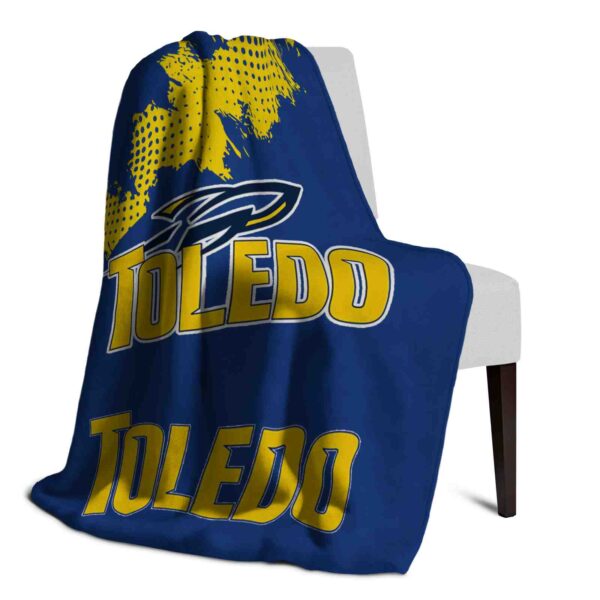 toledo rockets grunge texture blue blanket top rated