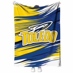 toledo rockets paint streaks blue white blanket best selling