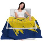 toledo rockets splatter effect blue blanket latest model