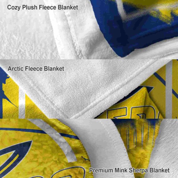 toledo rockets splatter effect blue blanket premium grade