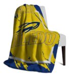 toledo rockets splatter effect blue blanket top rated