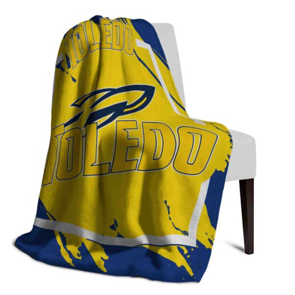 toledo rockets splatter effect blue blanket top rated